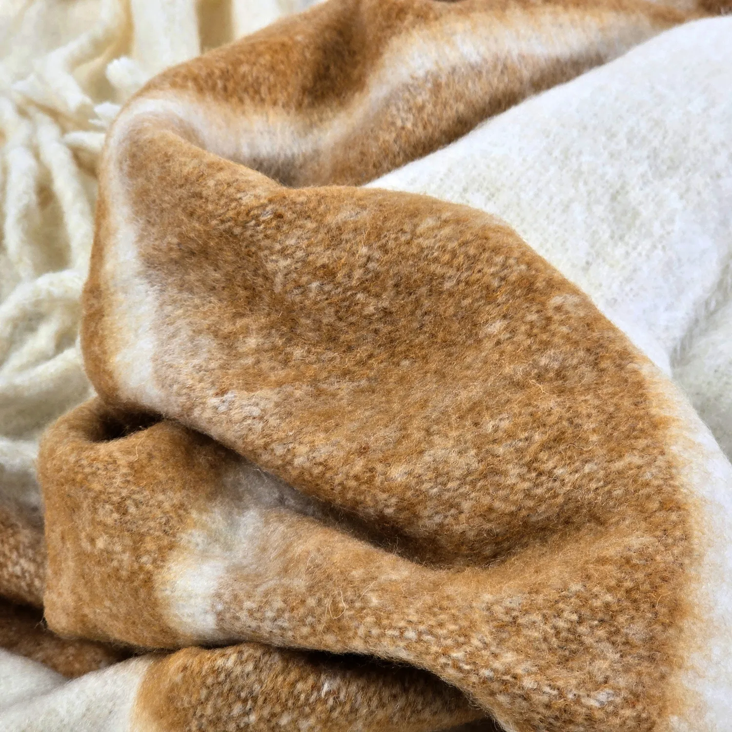 Manta em mistura de lã - Charlotte (amarelo)