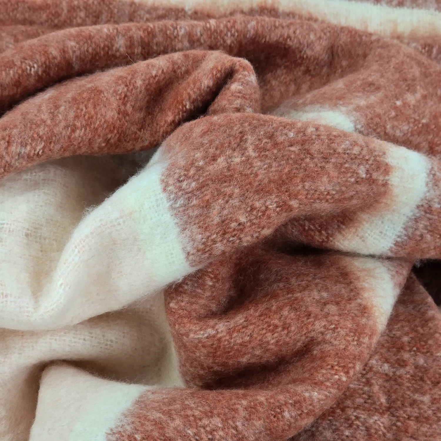 Manta em mistura de lã - Charlotte (rosa)