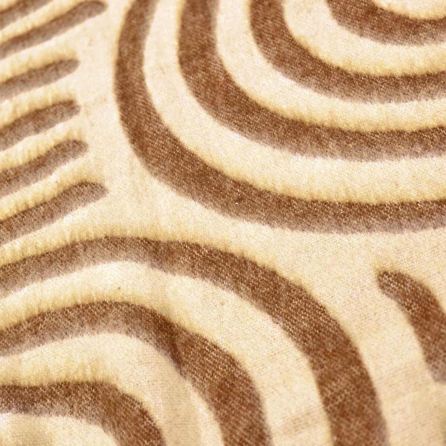 Mantas - Manta em mistura de lã - Melody (marrom/bege)