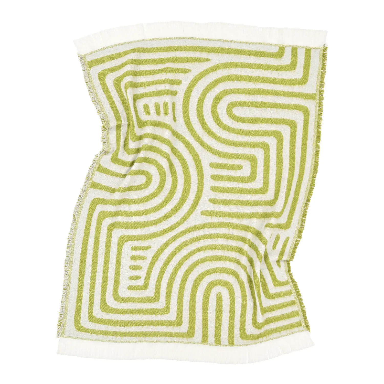 Mantas - Manta em mistura de lã - Melody (verde/roxo)