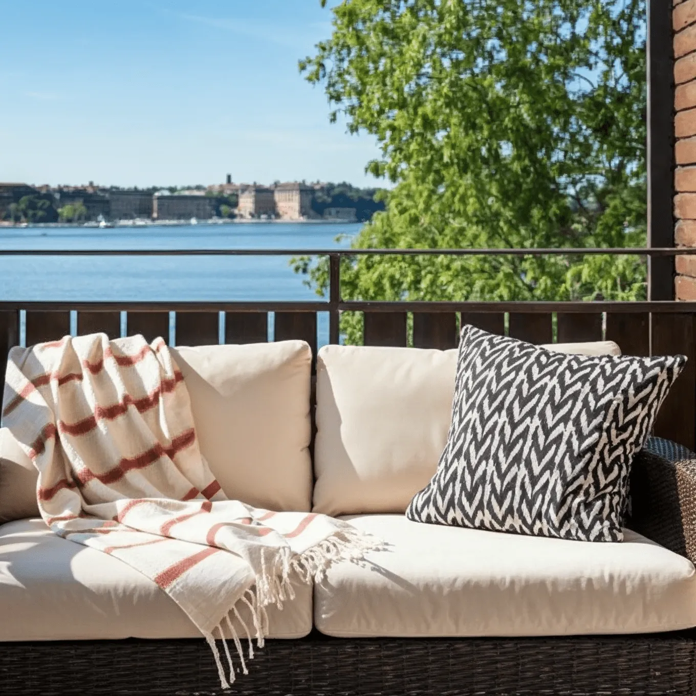 Manta em mistura de lã - Miranda (rosa)