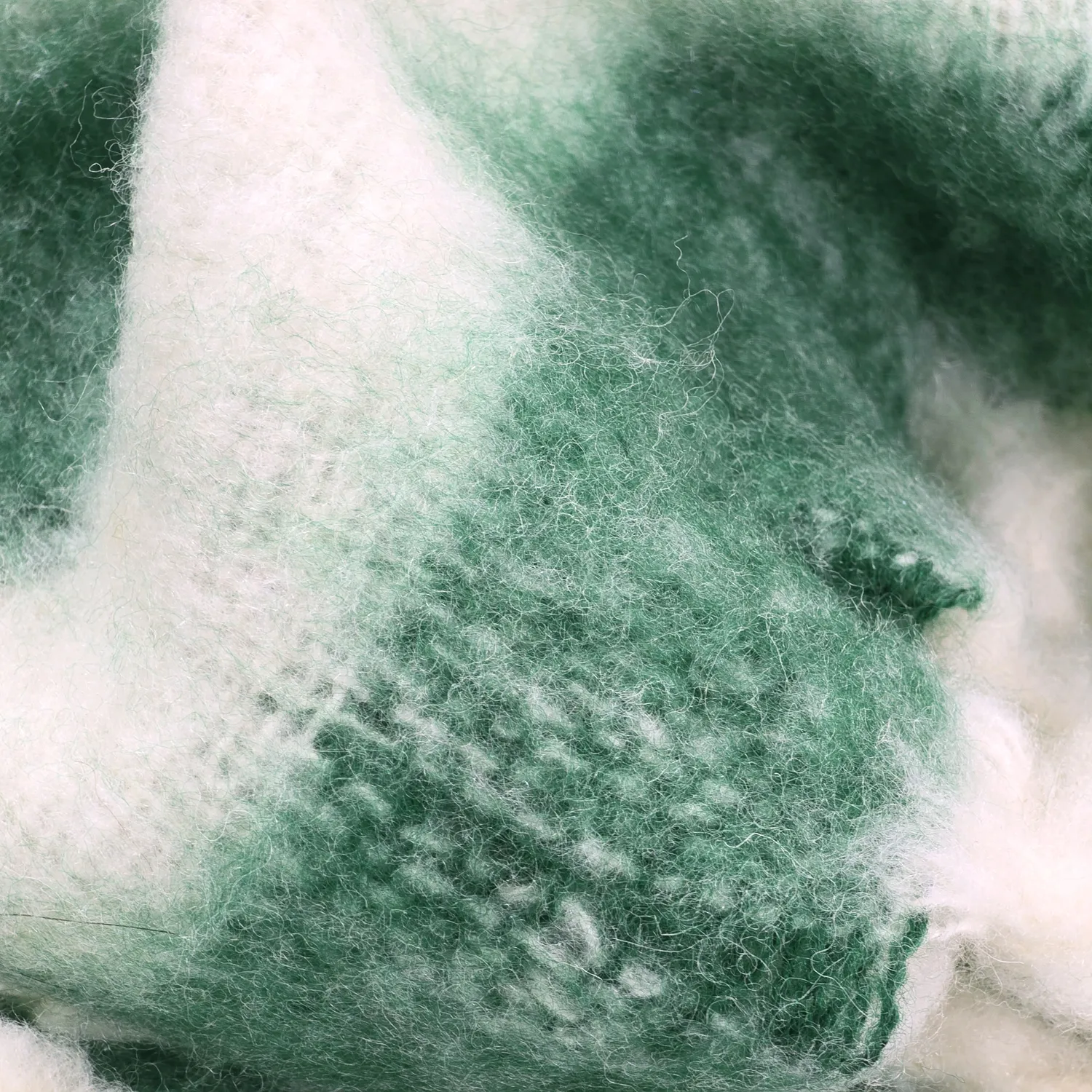 Manta em mistura de lã - Monica (verde)