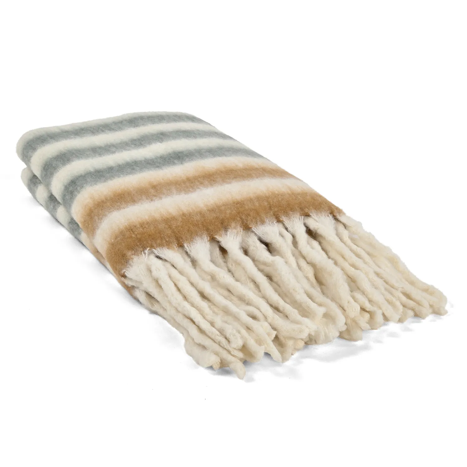 Manta em mistura de lã - Monica (amarelo)