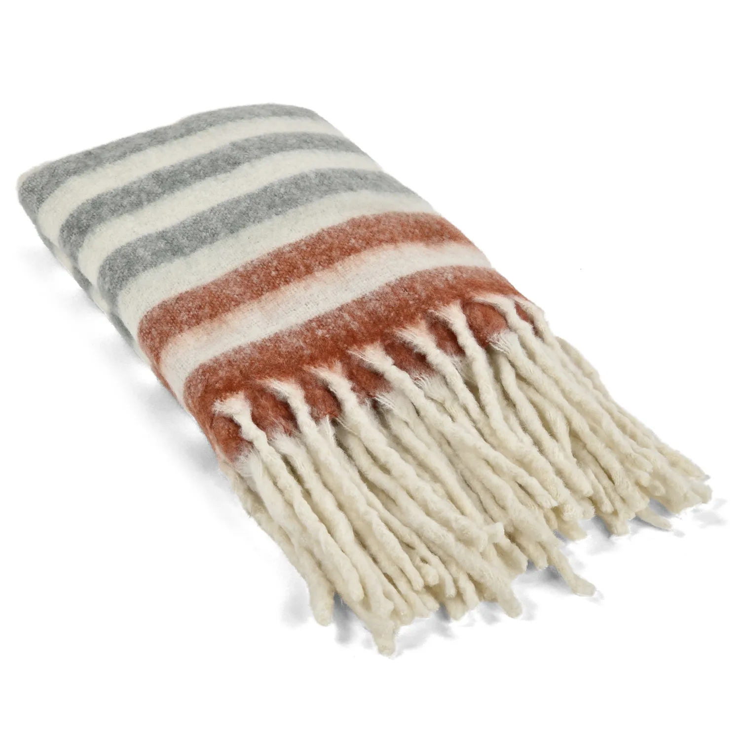 Manta em mistura de lã - Monica (rosa)