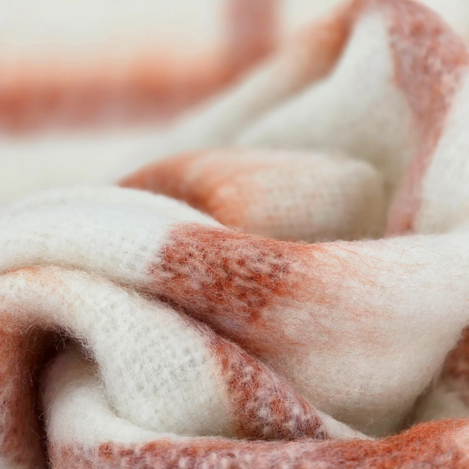 Manta em mistura de lã - Rachel (rosa)