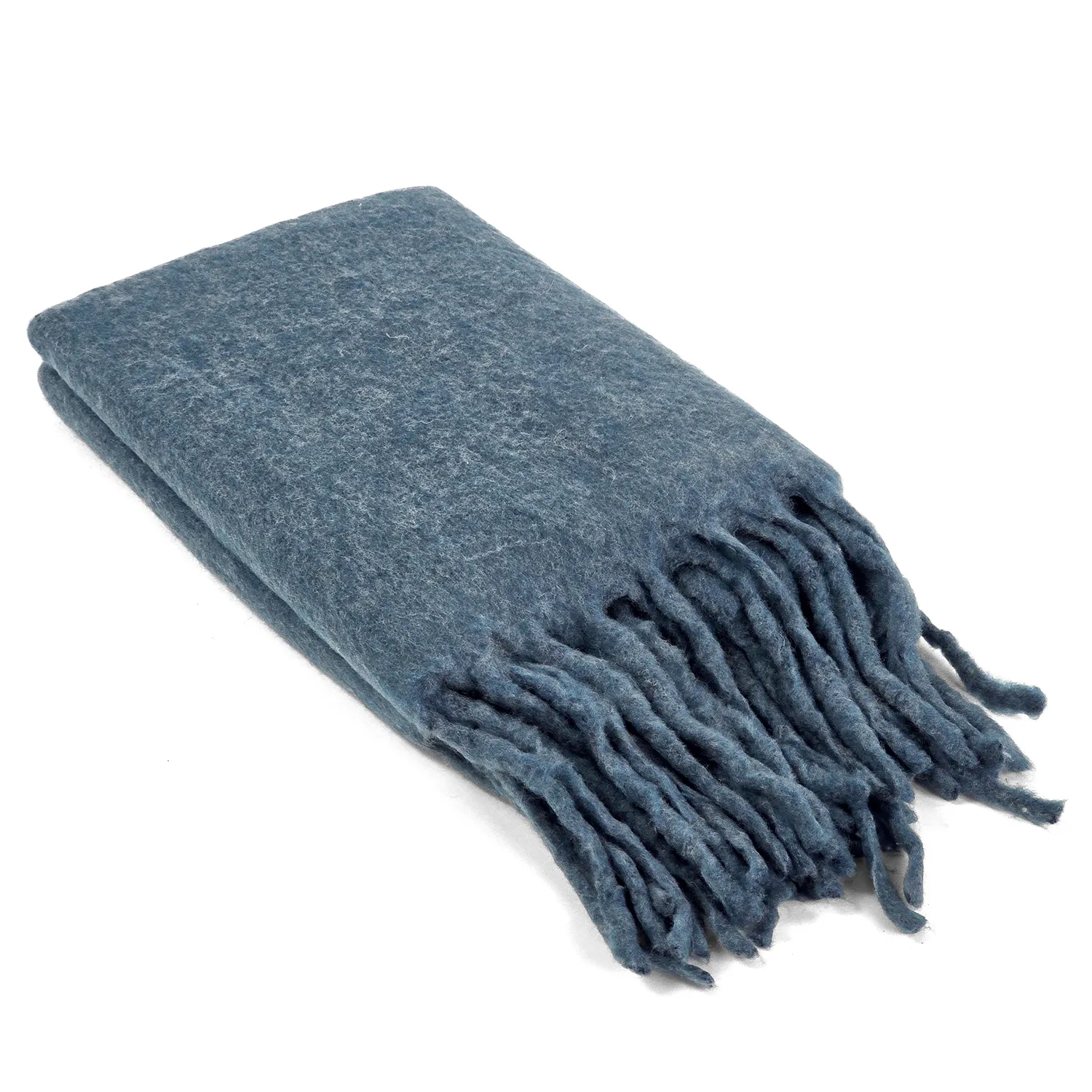 Manta em mistura de lã - Samantha (azul)