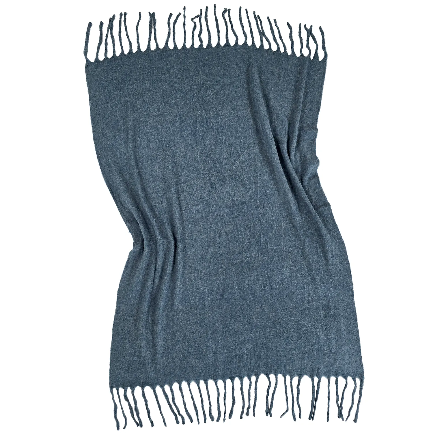 Manta em mistura de lã - Samantha (azul)