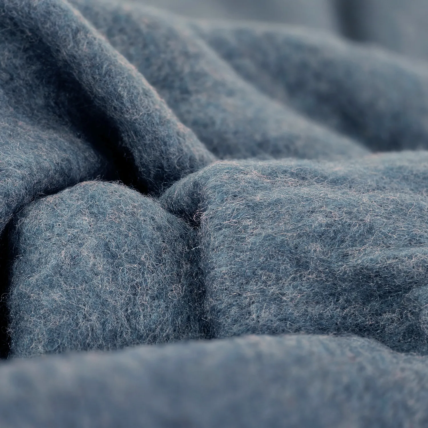 Manta em mistura de lã - Samantha (azul)