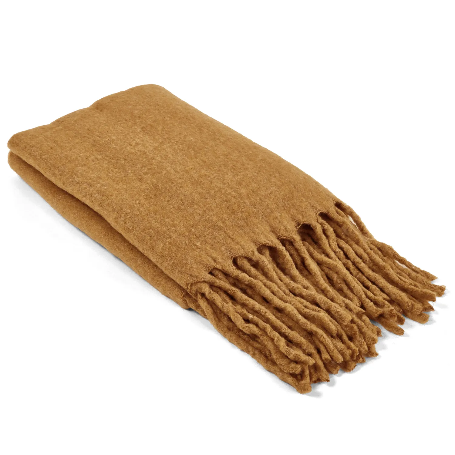 Manta em mistura de lã - Samantha (amarelo)