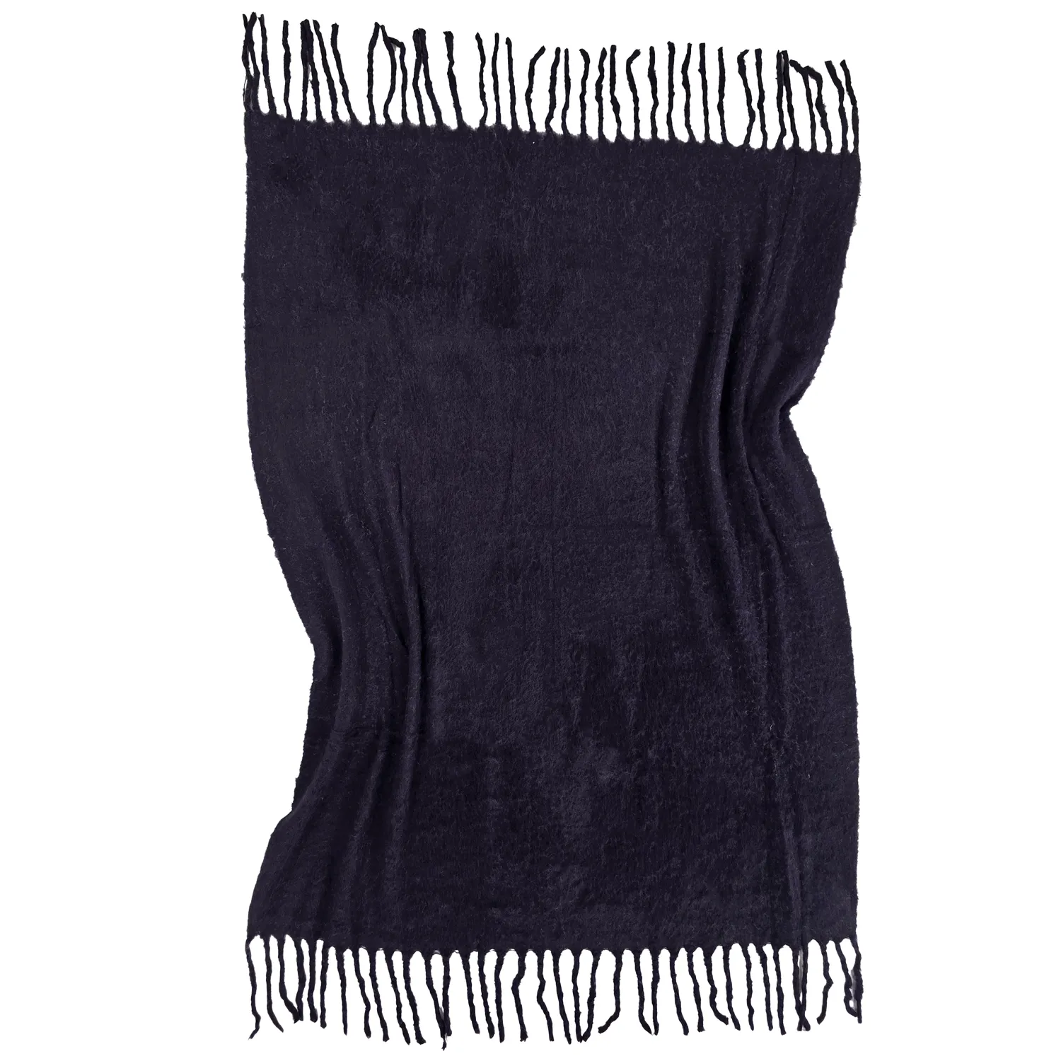 Manta em mistura de lã - Samantha (preto)