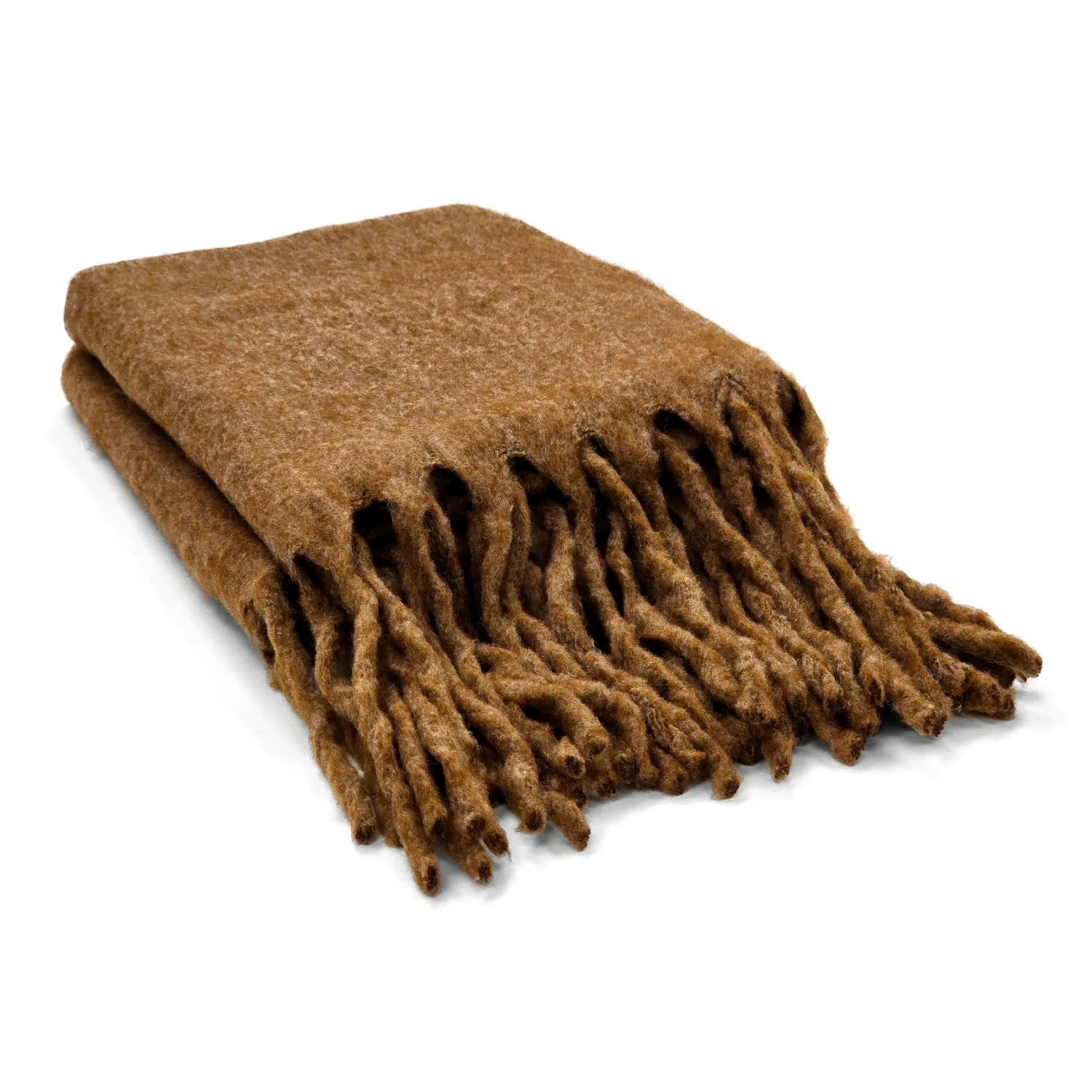 Mantas - Manta em mistura de lã - Samantha (marrom)