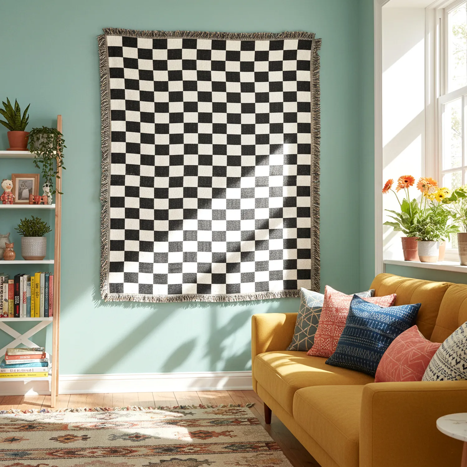 Cobertores - Wallace Tapestry Blanket (preto/branco)