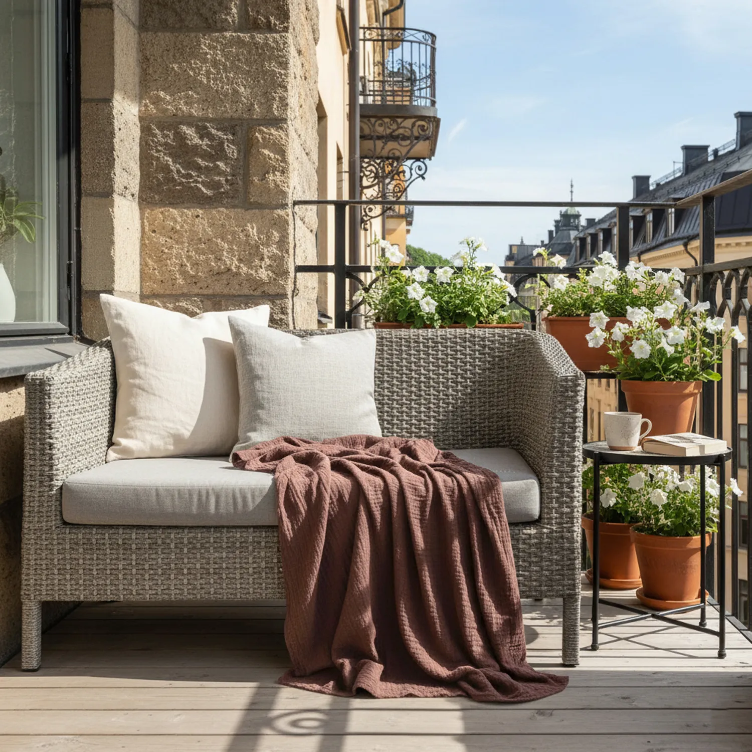 Cobertores - Vanja Throw (marrom escuro)