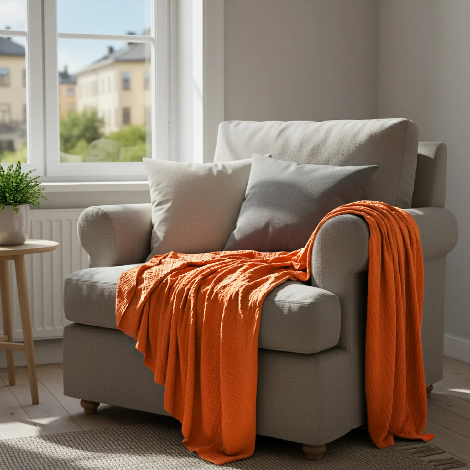 Cobertores - Vanja Throw (ferrugem)