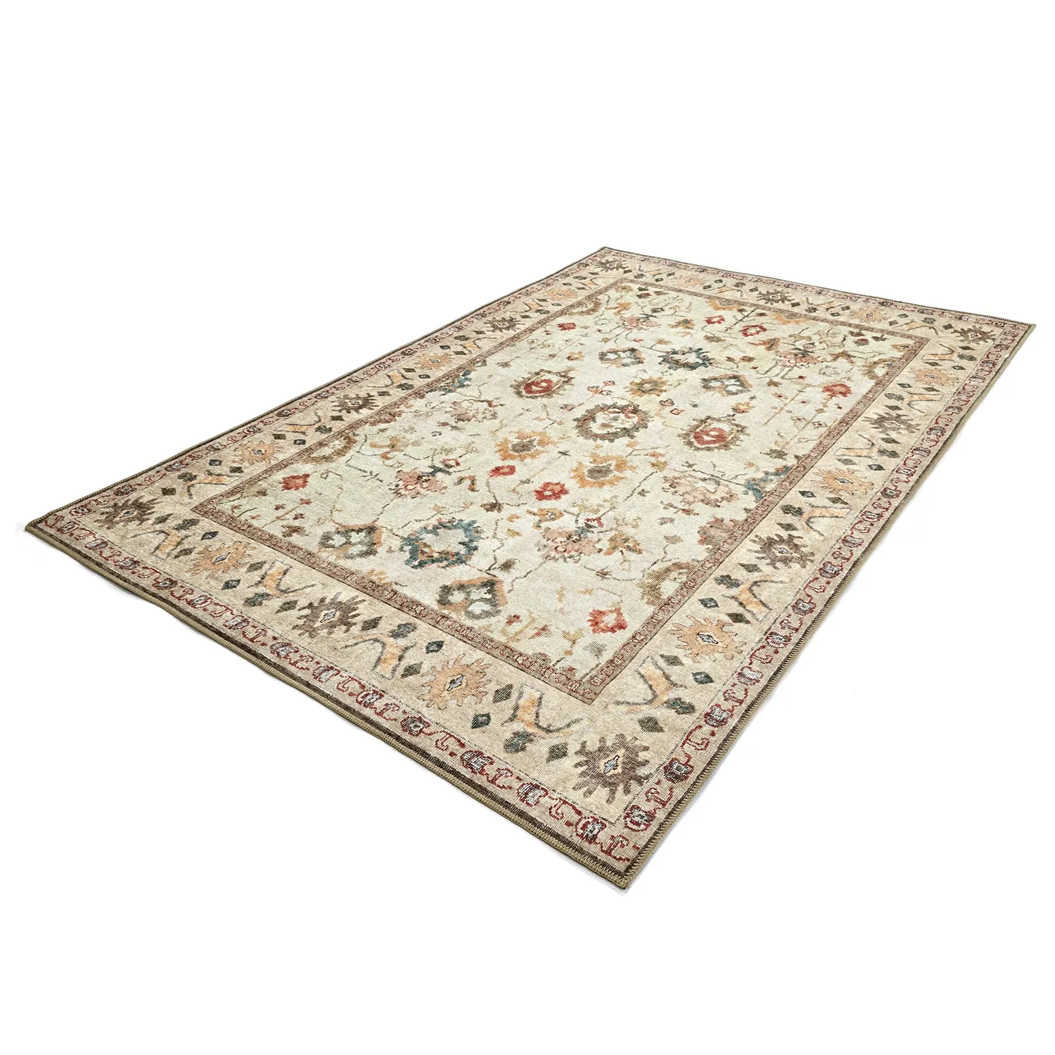 Tapete de tecelagem plana - Adira (cinza/rosa)