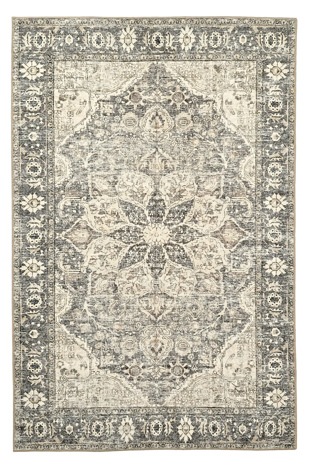 Tapete de tecelagem plana - Alvand (preto)