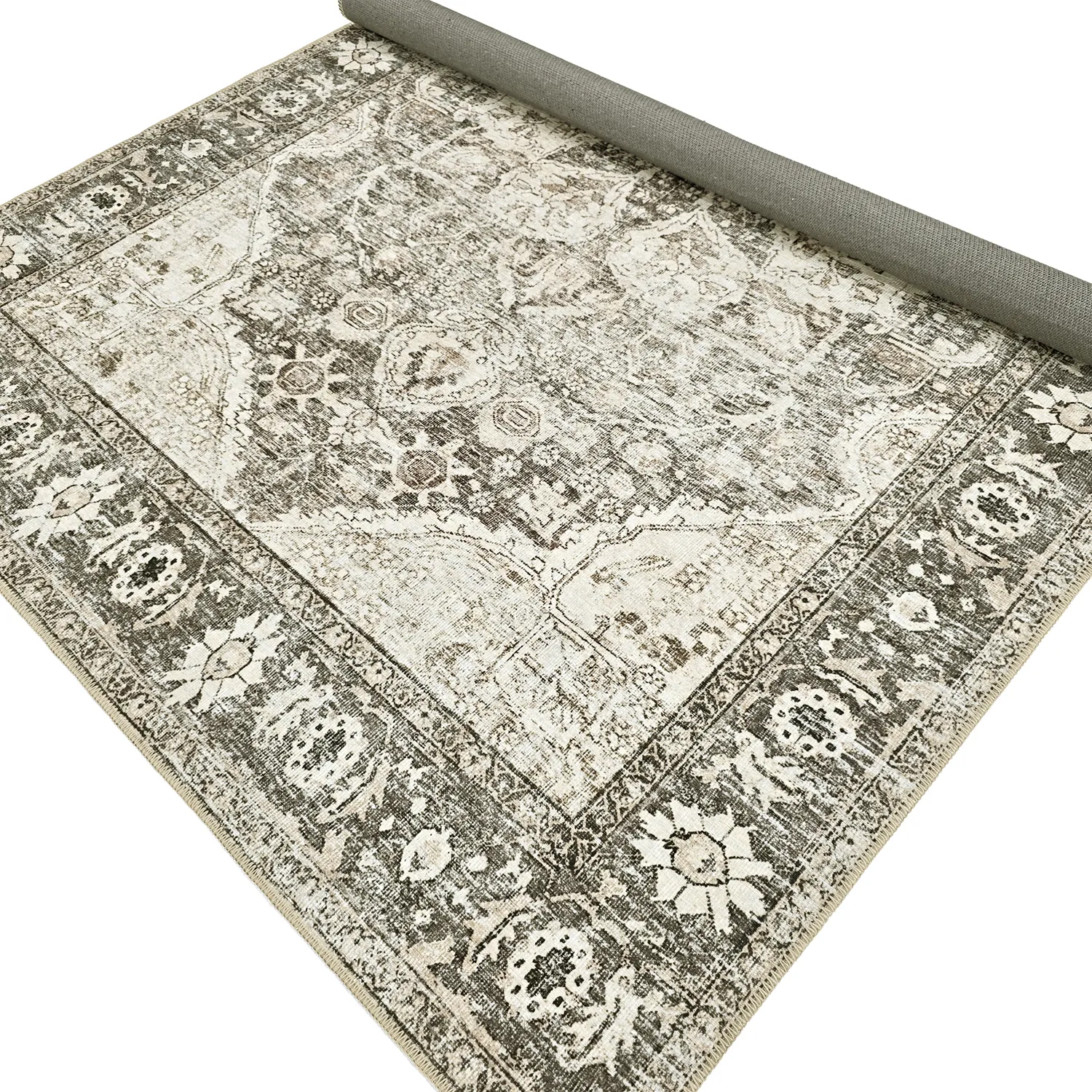 Tapete de tecelagem plana - Alvand (preto)