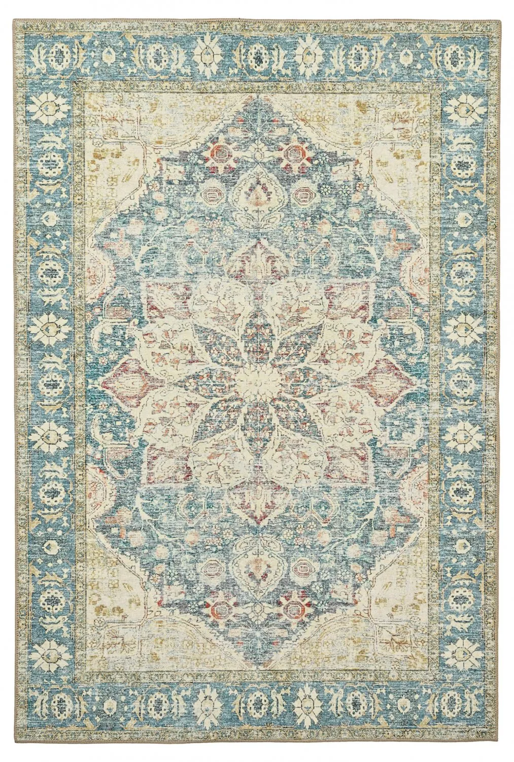 Tapete de tecelagem plana - Alvand (azul)