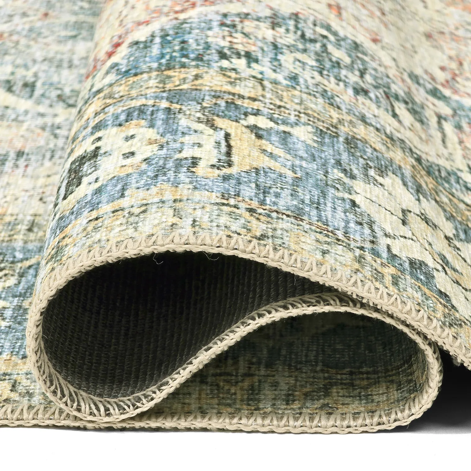 Tapete de tecelagem plana - Alvand (azul)