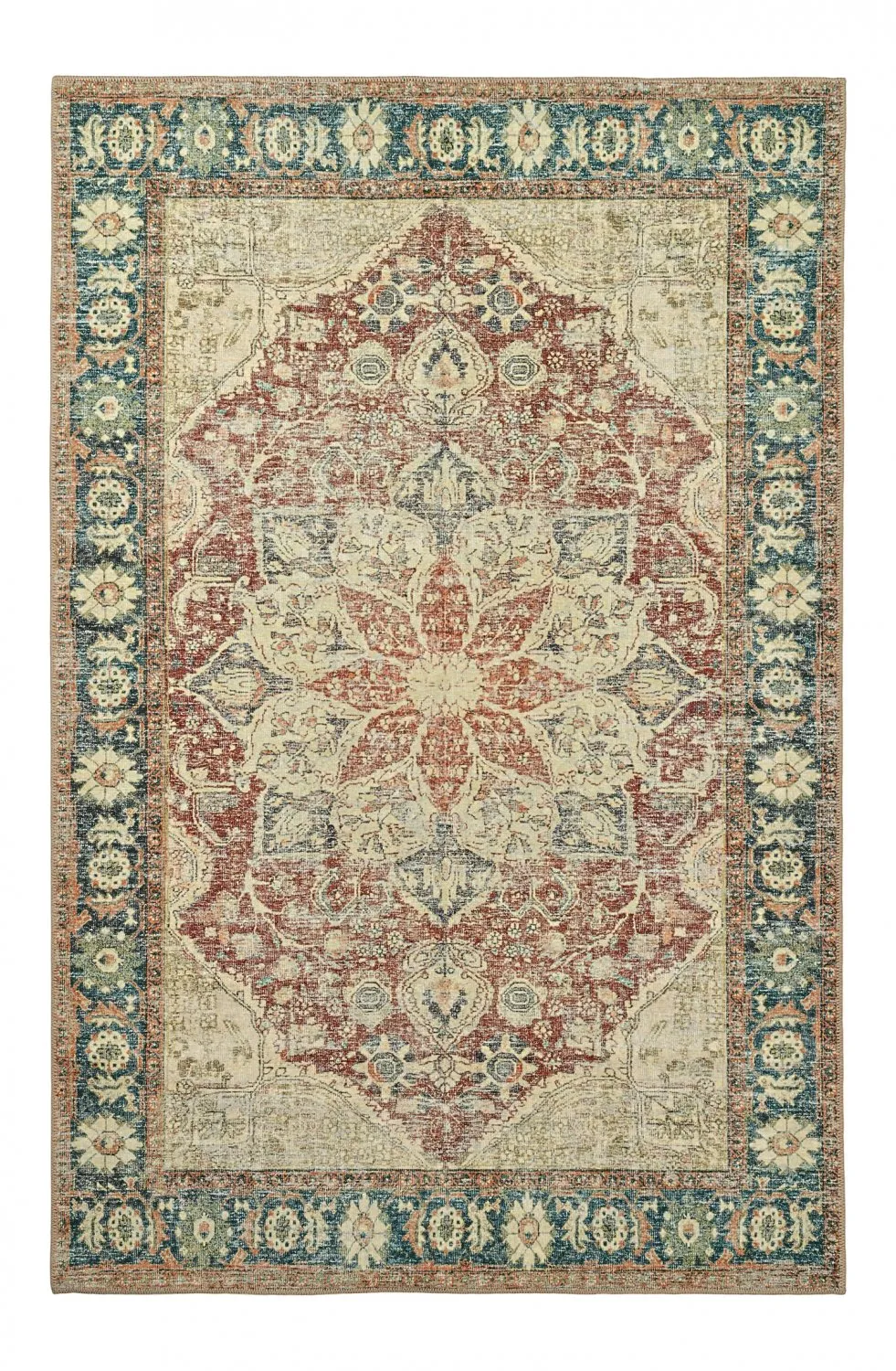 Tapete de tecelagem plana - Alvand (vermelho)