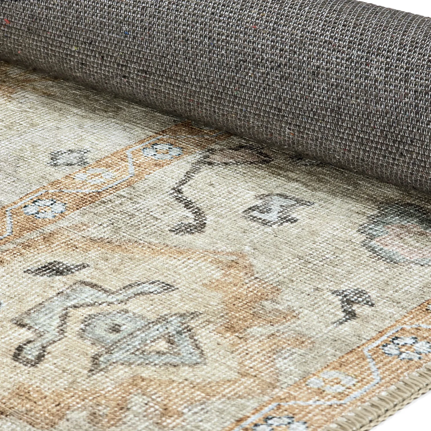 Tapete de tecelagem plana - Amena (bege)