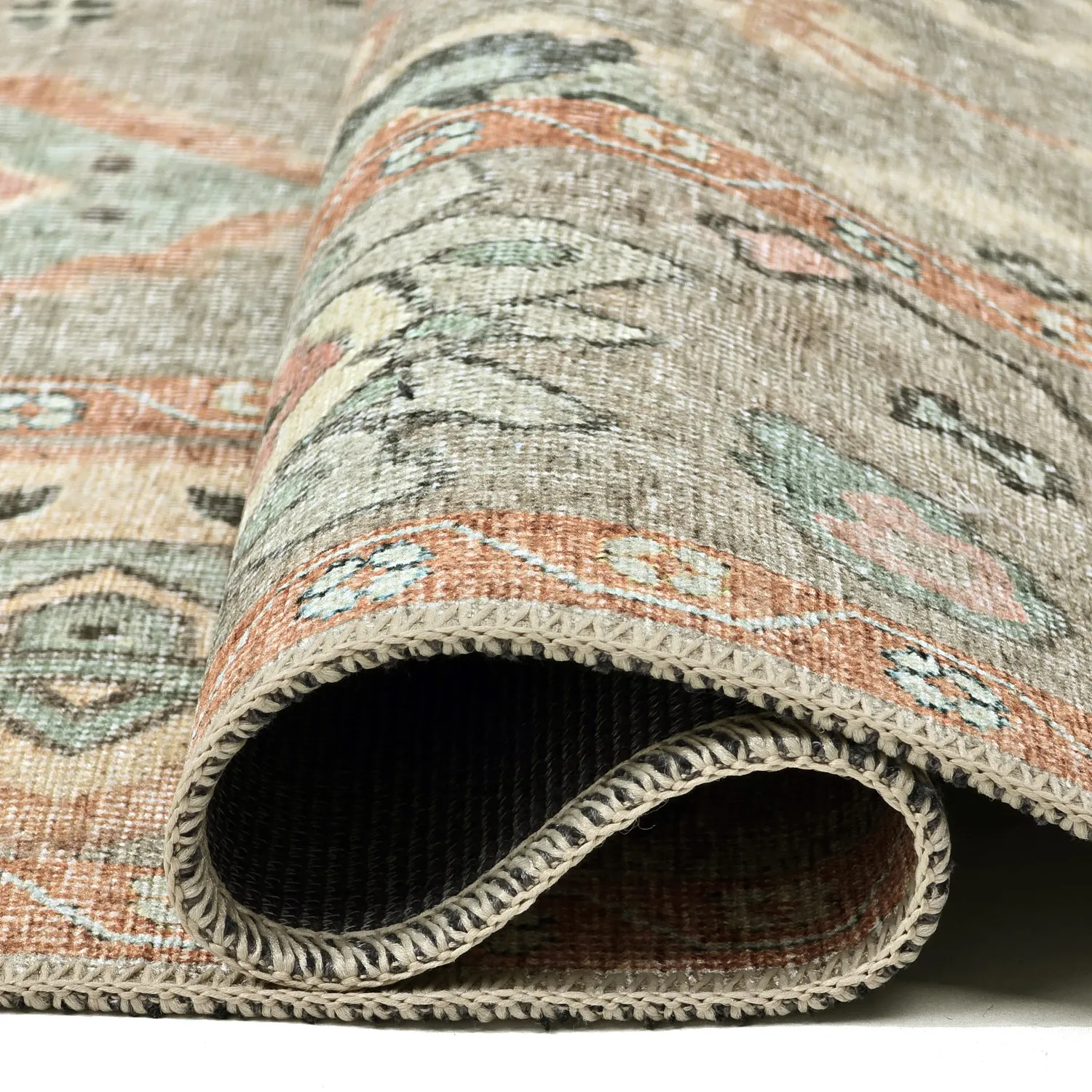 Tapete de tecelagem plana - Amena (azul)