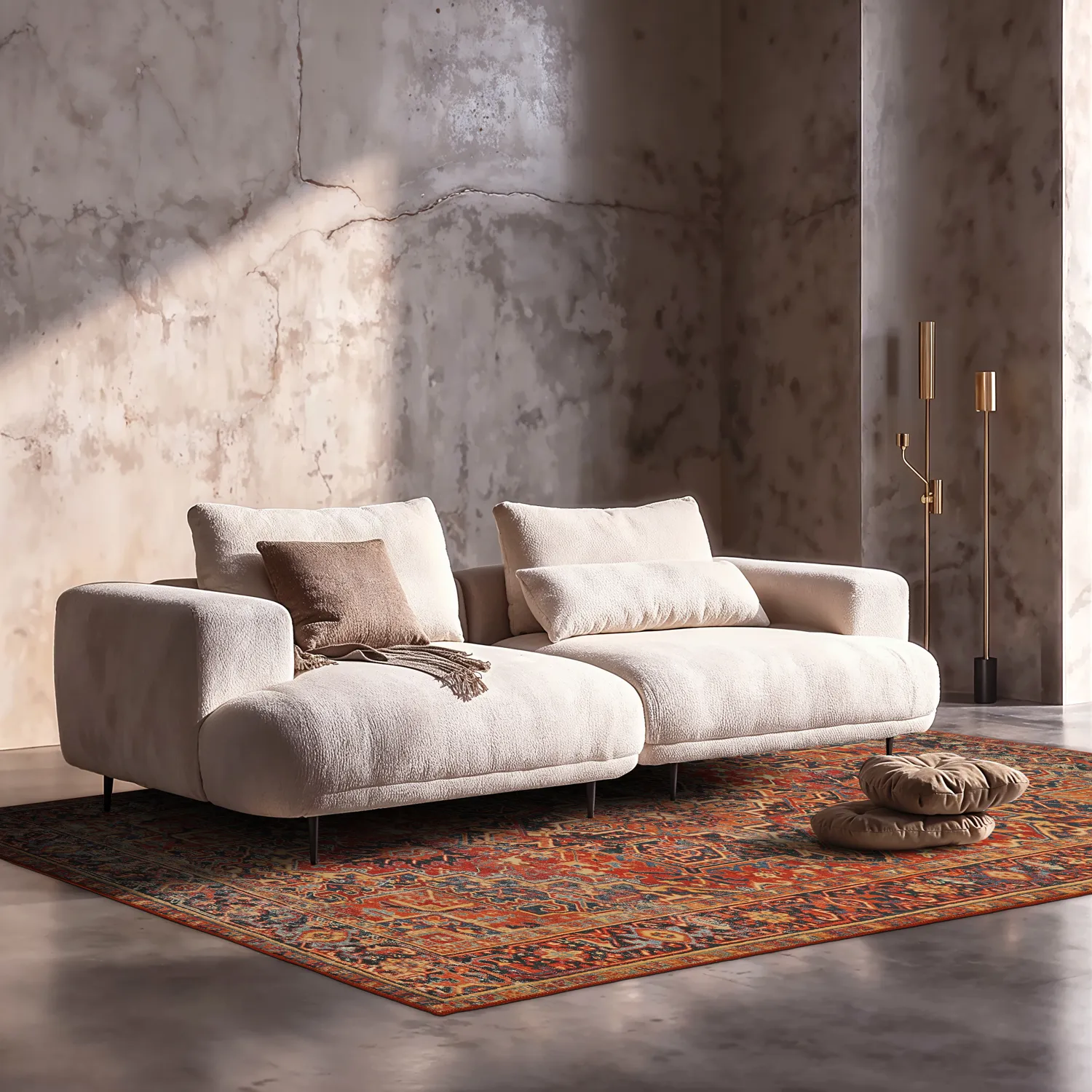 Tapete de tecelagem plana - Anzali (vermelho)