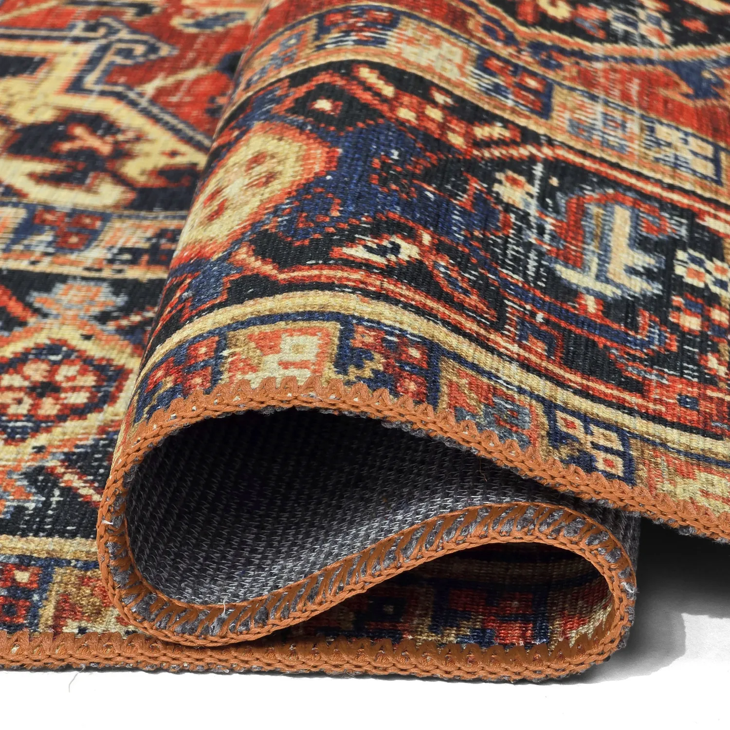 Tapete de tecelagem plana - Anzali (vermelho)