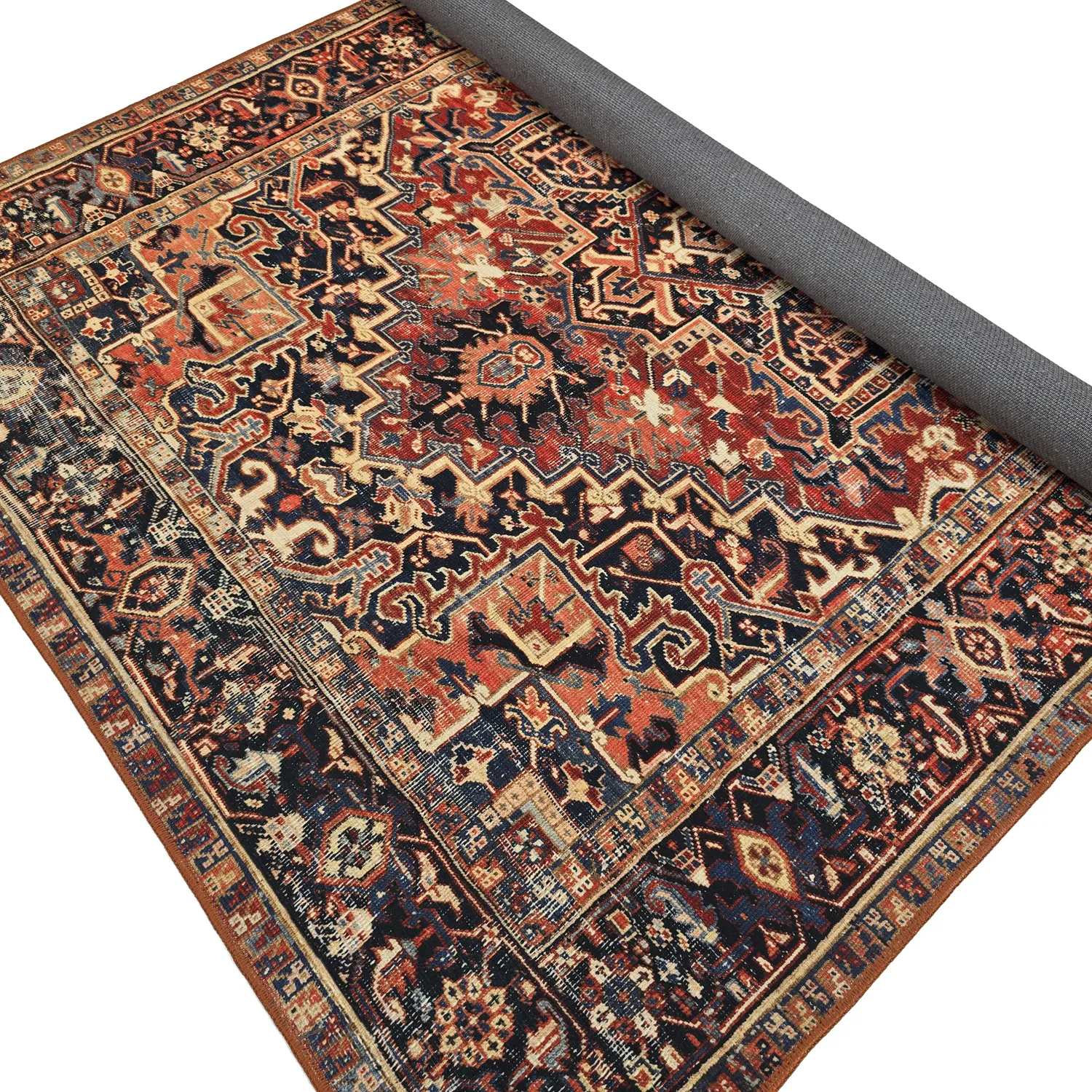 Tapete de tecelagem plana - Anzali (vermelho)