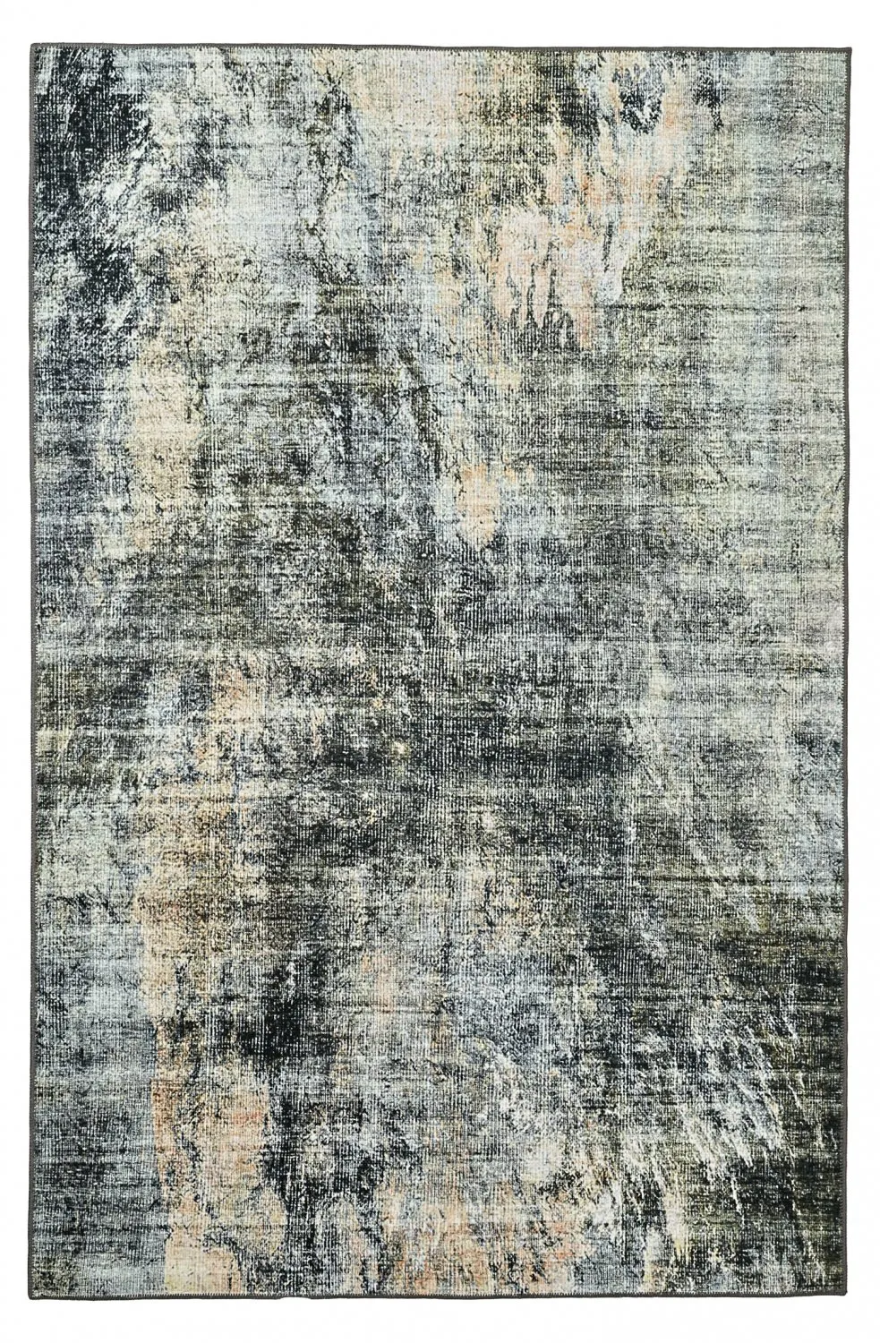 Tapete de tecelagem plana - Bechar (preto/multi)