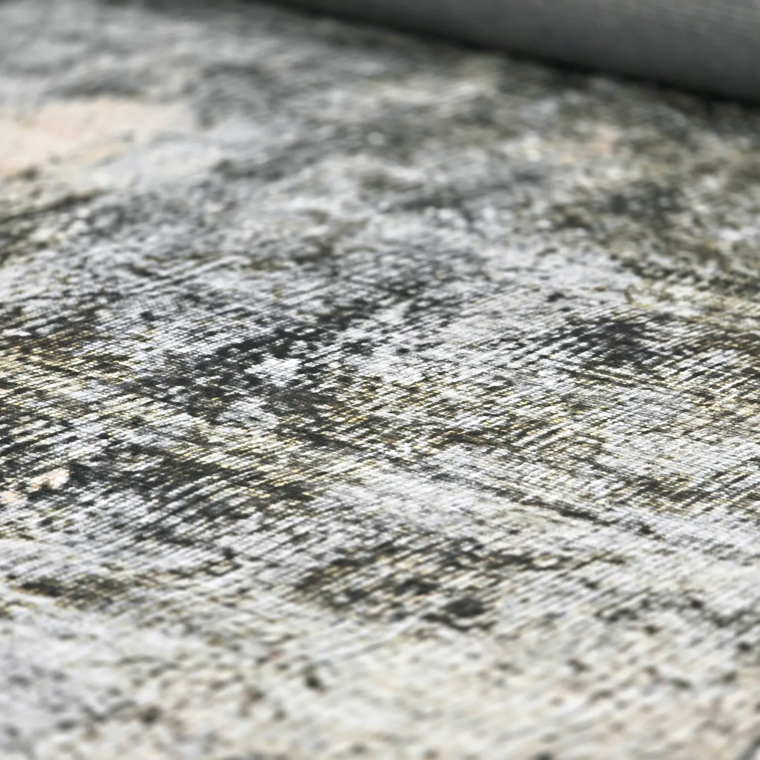 Tapete de tecelagem plana - Bechar (preto/multi)