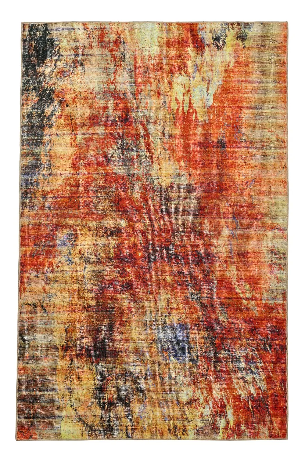 Tapete de tecelagem plana - Bechar (vermelho/multi)