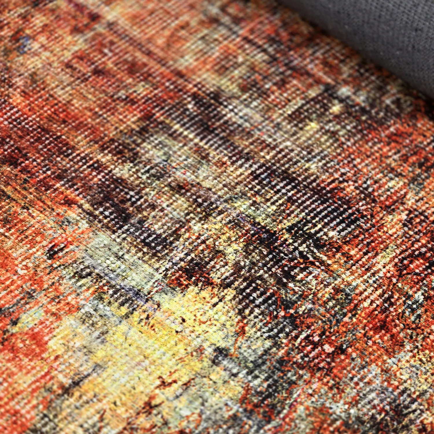 Tapete de tecelagem plana - Bechar (vermelho/multi)