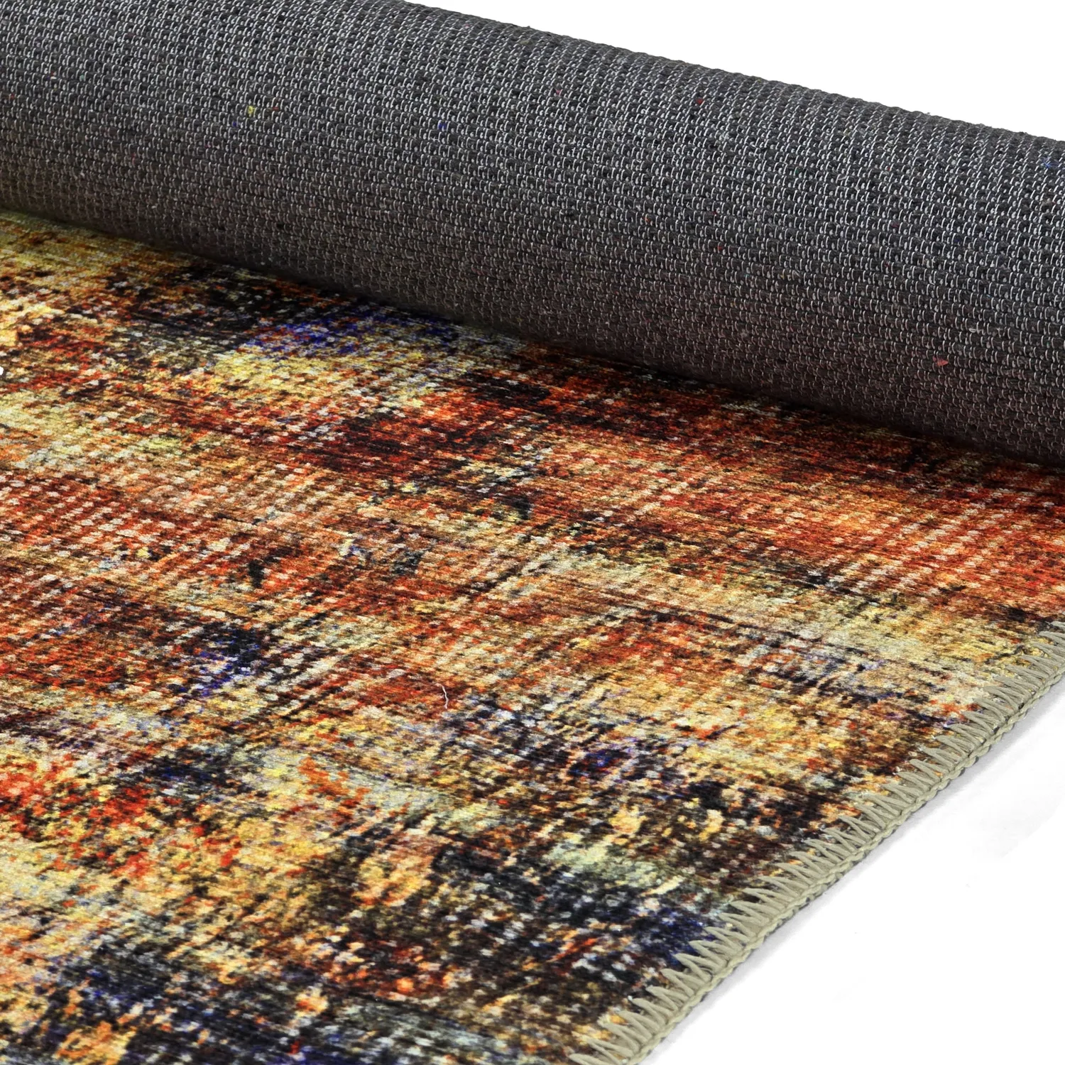 Tapete de tecelagem plana - Bechar (vermelho/multi)