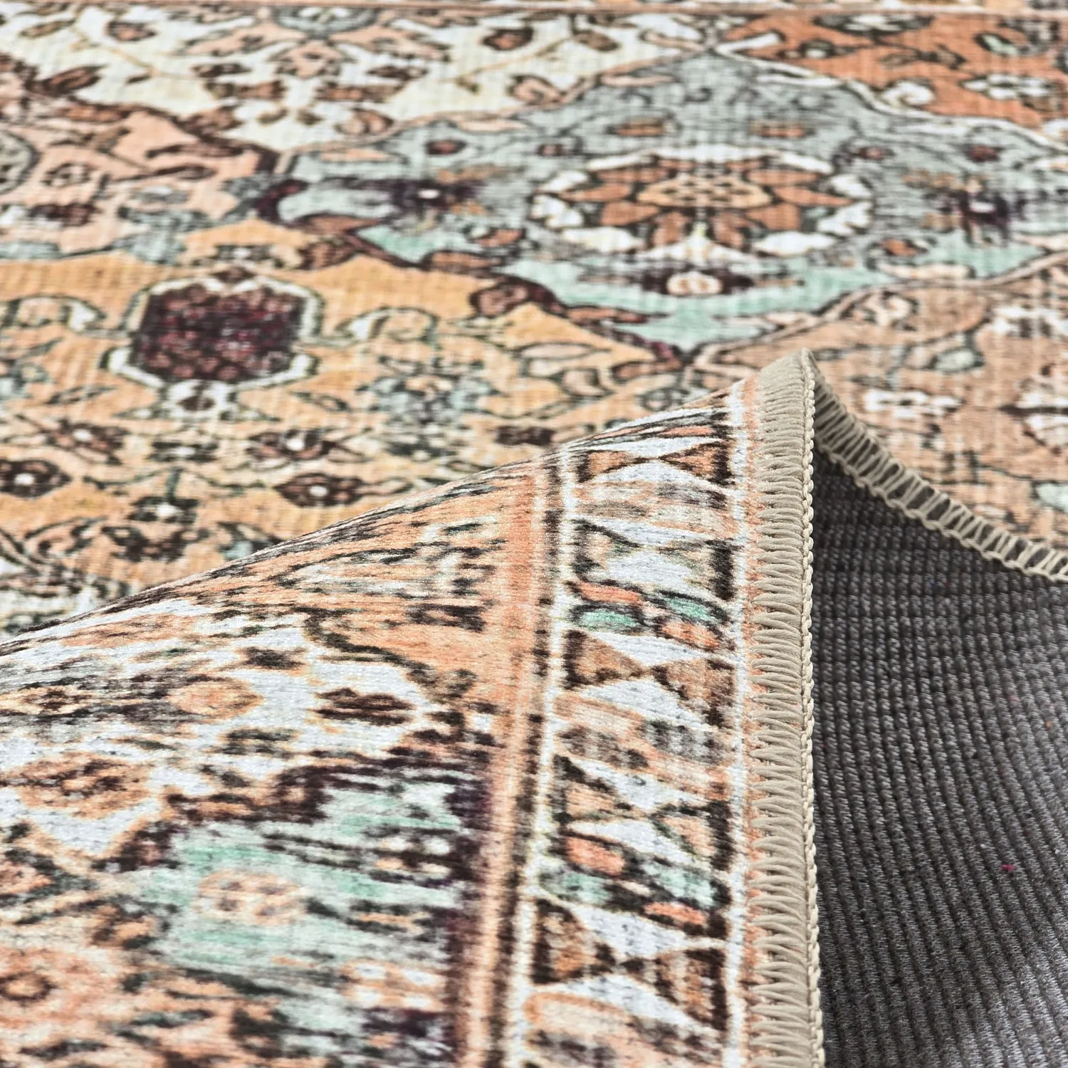 Tapete de tecelagem plana - Berelina (bege/multi)