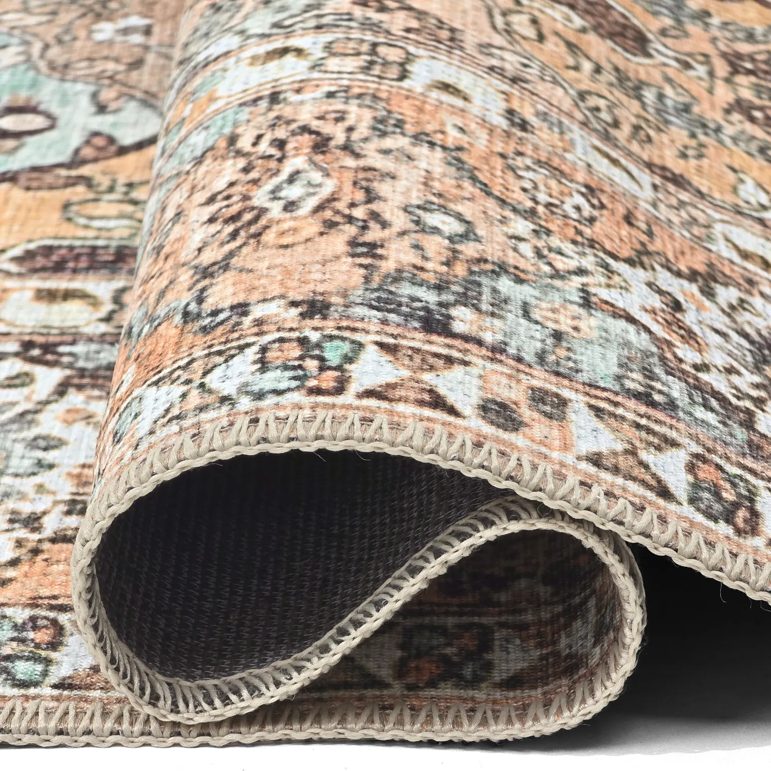 Tapete de tecelagem plana - Berelina (bege/multi)