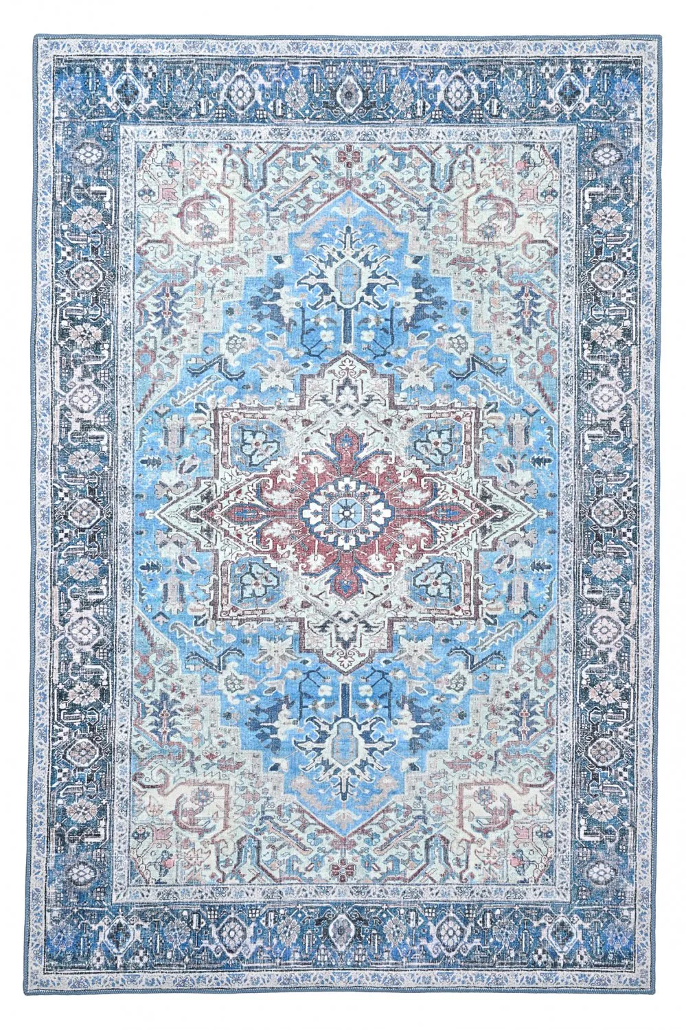 Tapete de tecelagem plana - Birjand (azul)