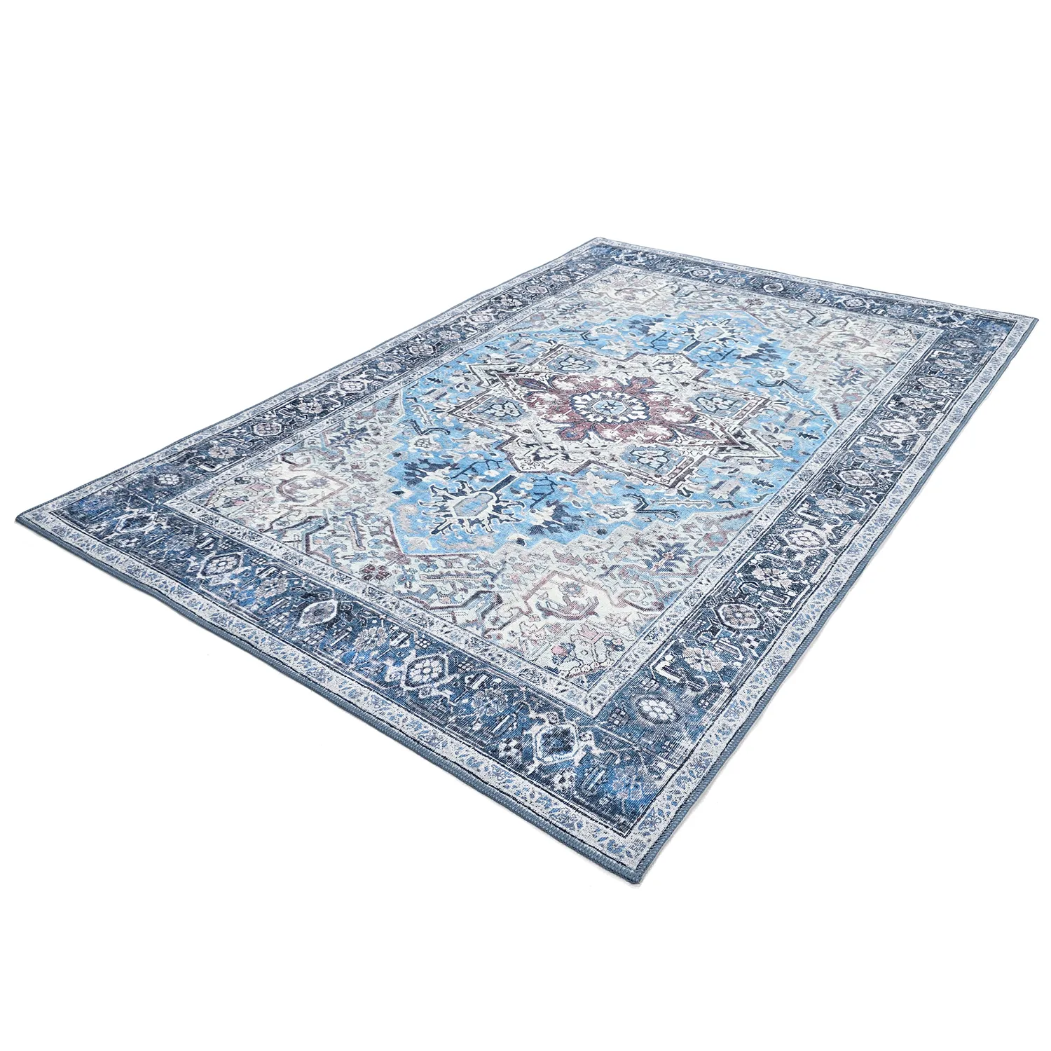 Tapete de tecelagem plana - Birjand (azul)