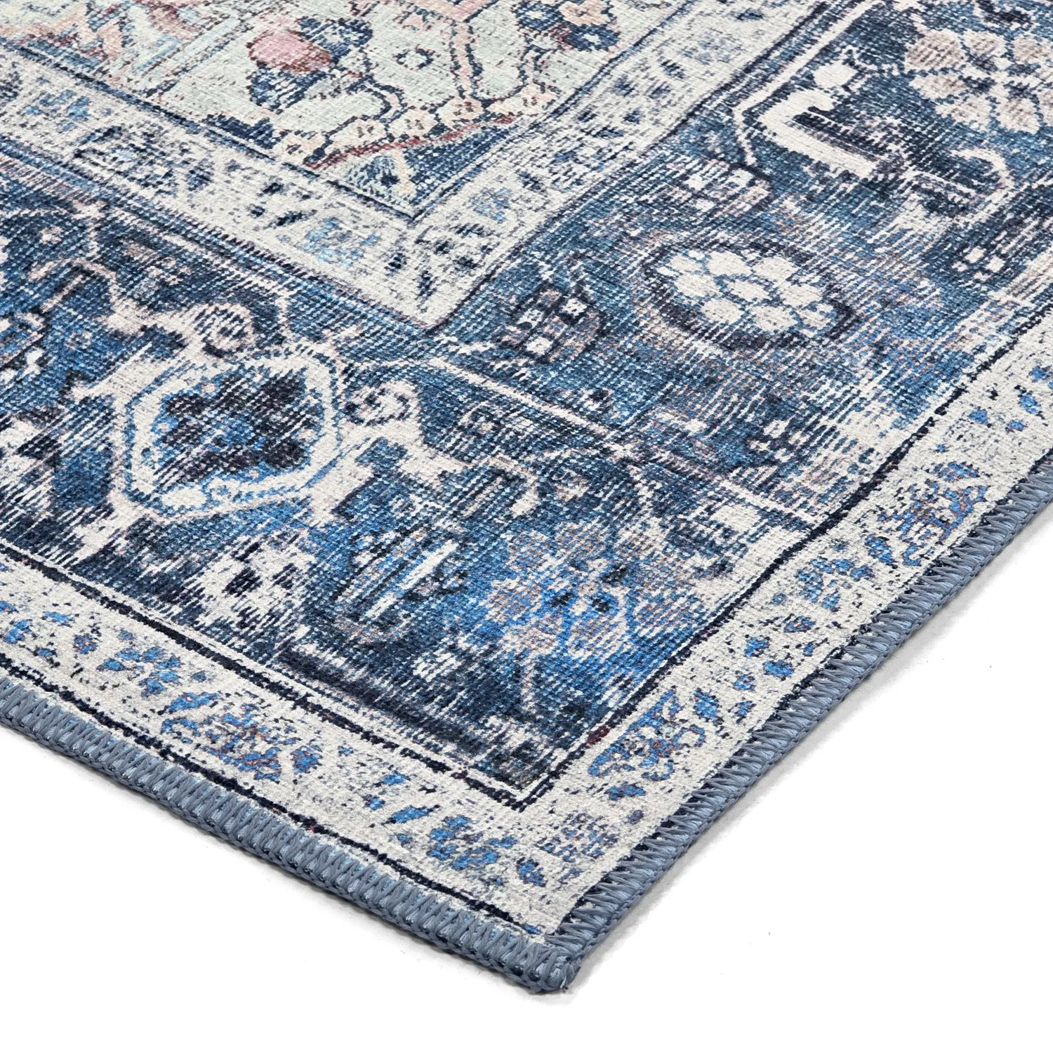 Tapete de tecelagem plana - Birjand (azul)