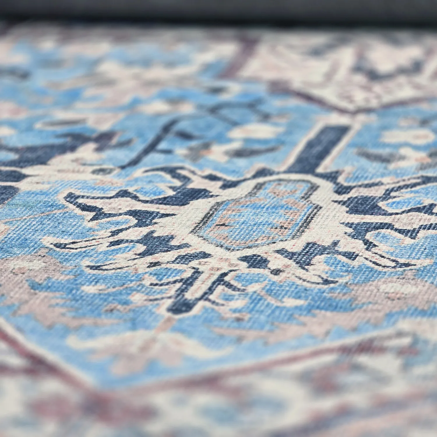 Tapete de tecelagem plana - Birjand (azul)