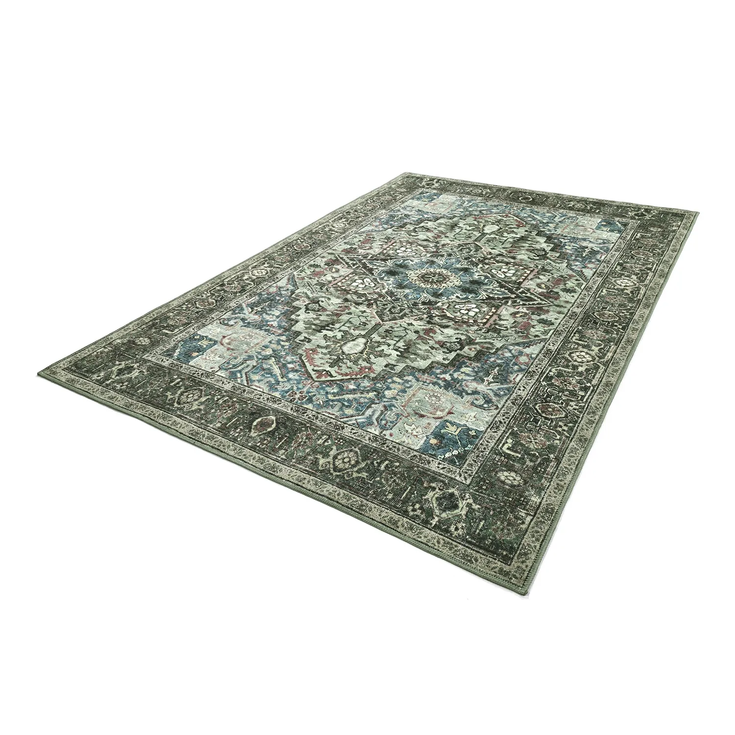 Tapete de tecelagem plana - Birjand (verde)