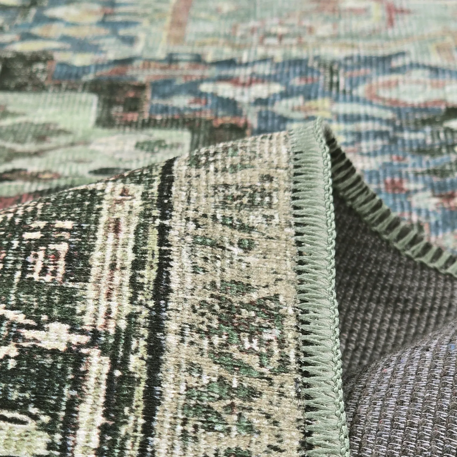 Tapete de tecelagem plana - Birjand (verde)