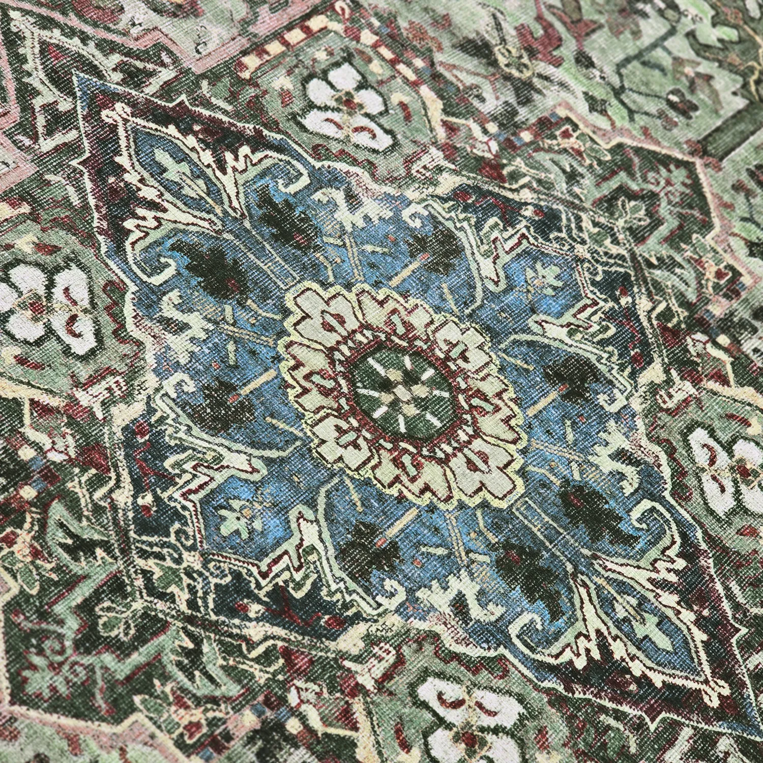 Tapete de tecelagem plana - Birjand (verde)