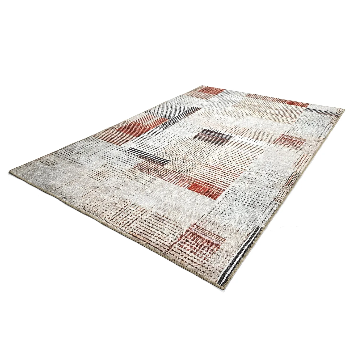 Tapete de tecelagem plana - Calla (vermelho)