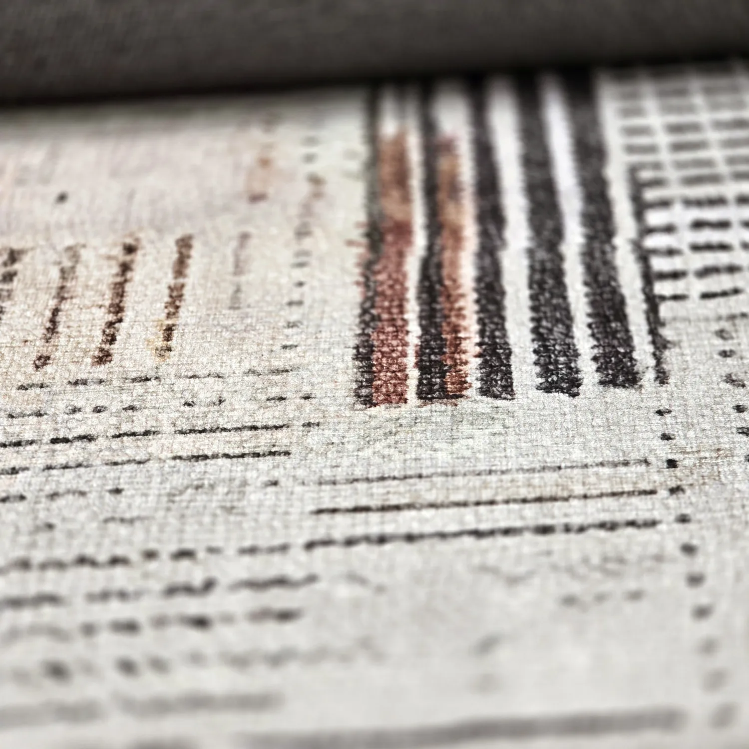 Tapete de tecelagem plana - Calla (vermelho)