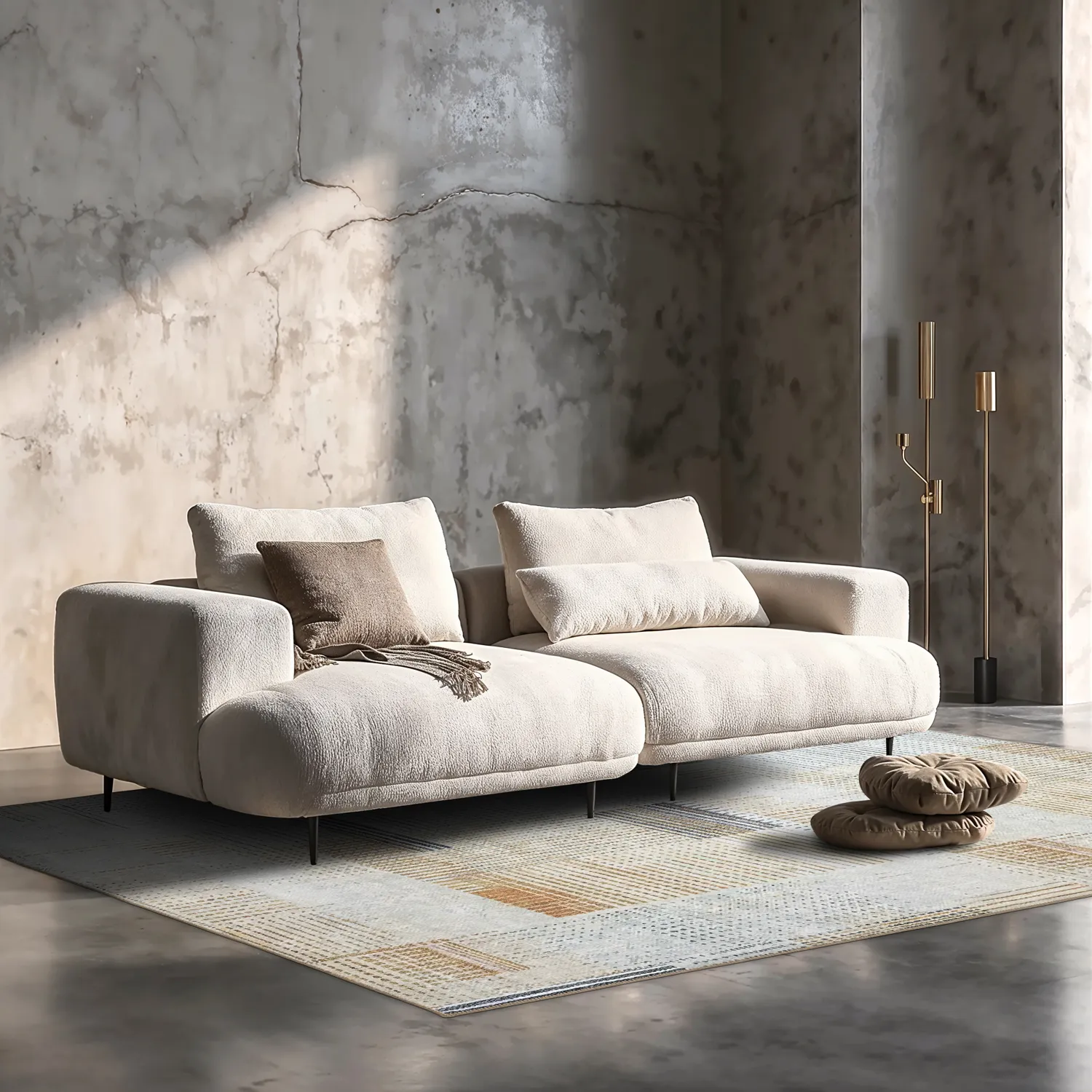 Tapete de tecelagem plana - Calla (amarelo)