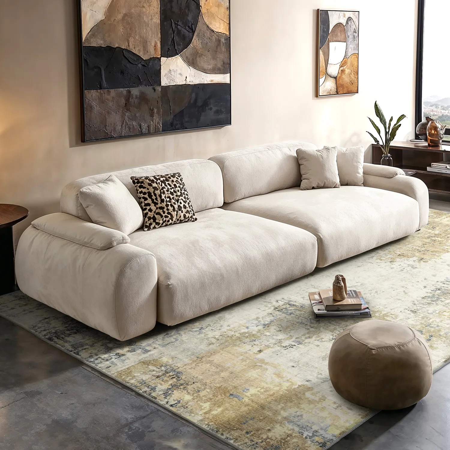 Tapete de tecelagem plana - Comino (cinza/multi)