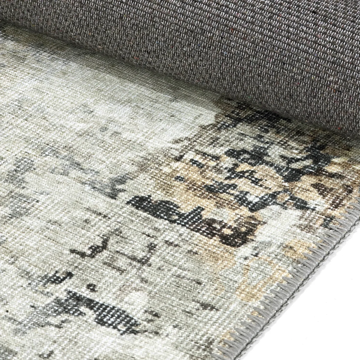 Tapete de tecelagem plana - Comino (cinza/multi)