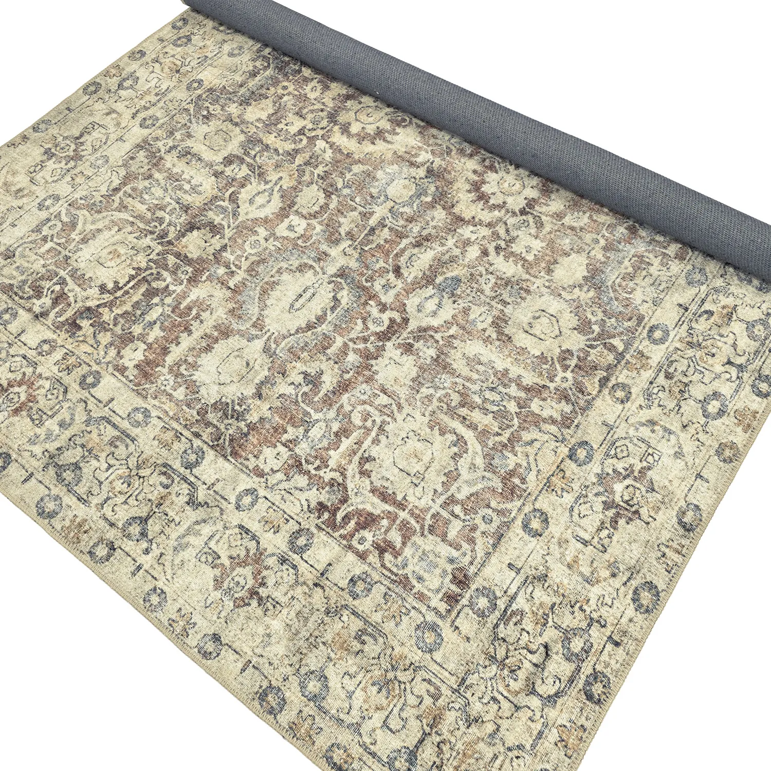 Tapete de tecelagem plana - Delvar (bege)