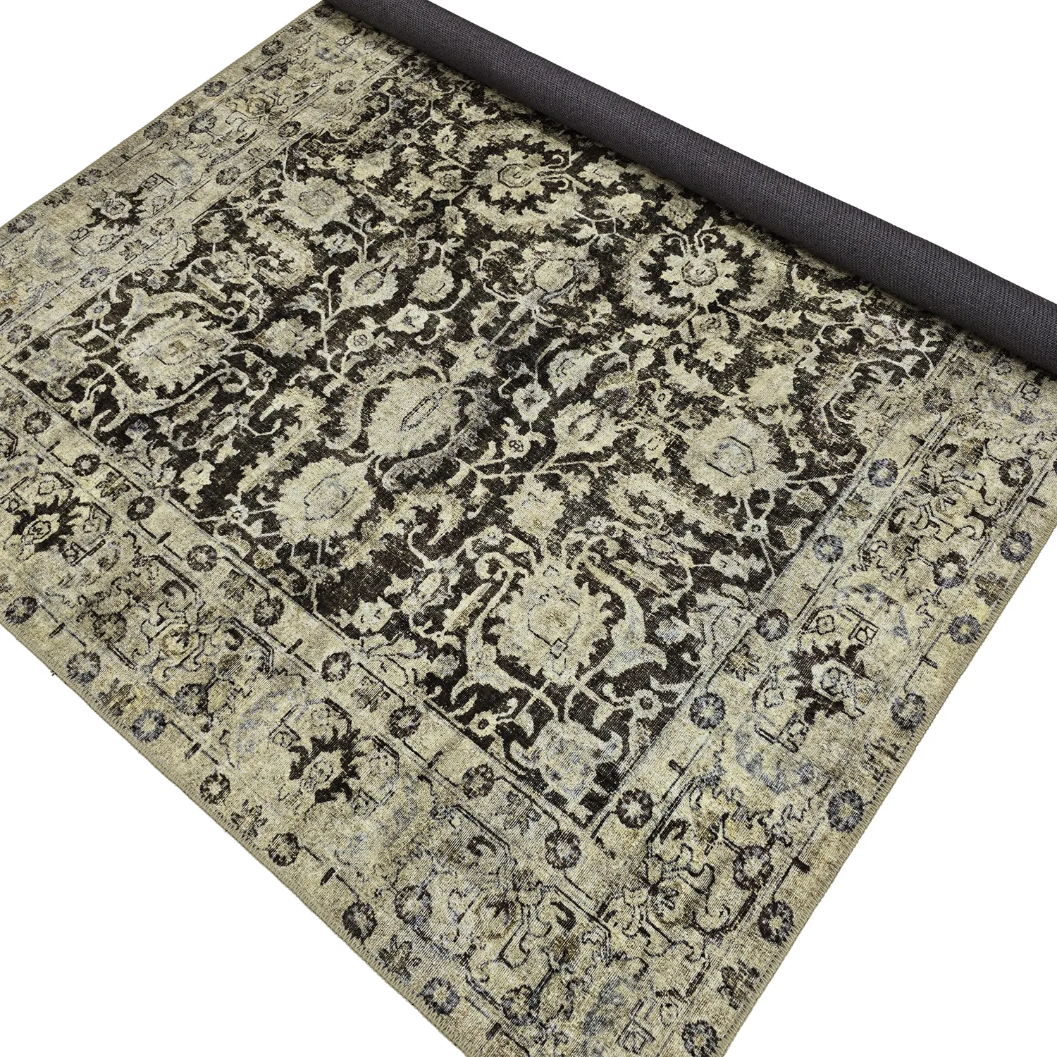 Tapete de tecelagem plana - Delvar (verde)